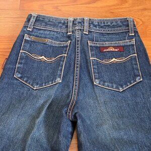 Vintage 1980s Jordache Jeans Straight Leg Dark Wash W24x33 Long Horse Head